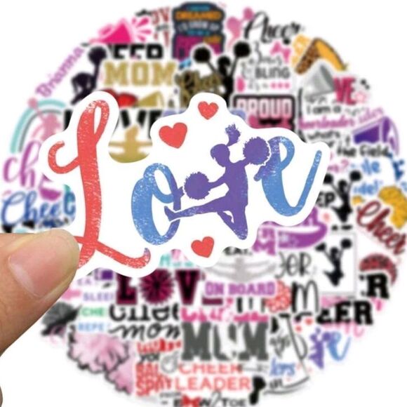 Cheerleader Cheer Stickers - Picture 2 of 5